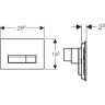 Клавиша смыва GEBERIT SIGMA 40 115.600.SI.1 со встроенной системой удаления запахов