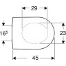 Комплект GEBERIT DUOFIX UP100 458.125.21.1 с подвесным унитазом Geberit ICON RIMFREE 204060000 с сиденьем микролифт 574130000 458.125.21.113