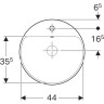 Раковина GEBERIT VARIFORM 48 см 500.706.01.2